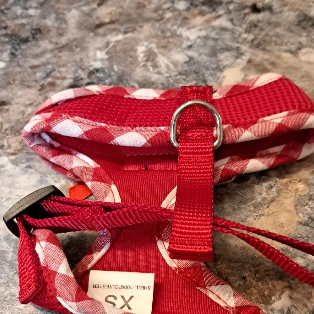 Nwt Red Dog Harness and Leash Set